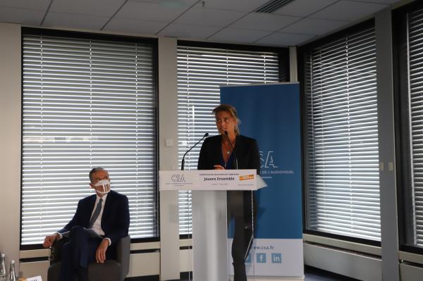 Déroulède Pauline, espoir français du tennis fauteuil, marraine de l'opération : "Jouons ensemble", à Paris, lundi 17 mai 2021.